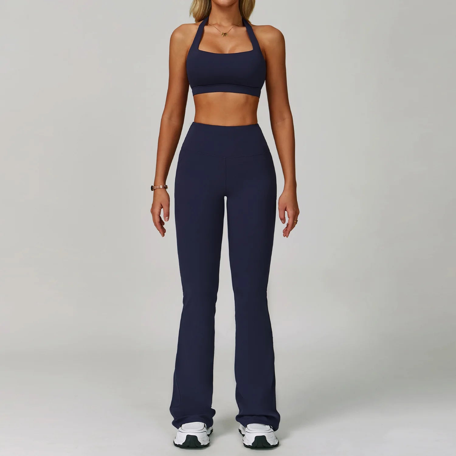 Serenity Strength 2-Piece Seamless Yoga Set – High-Waist Leggings & Sports Top for Women 🧘‍♀️
