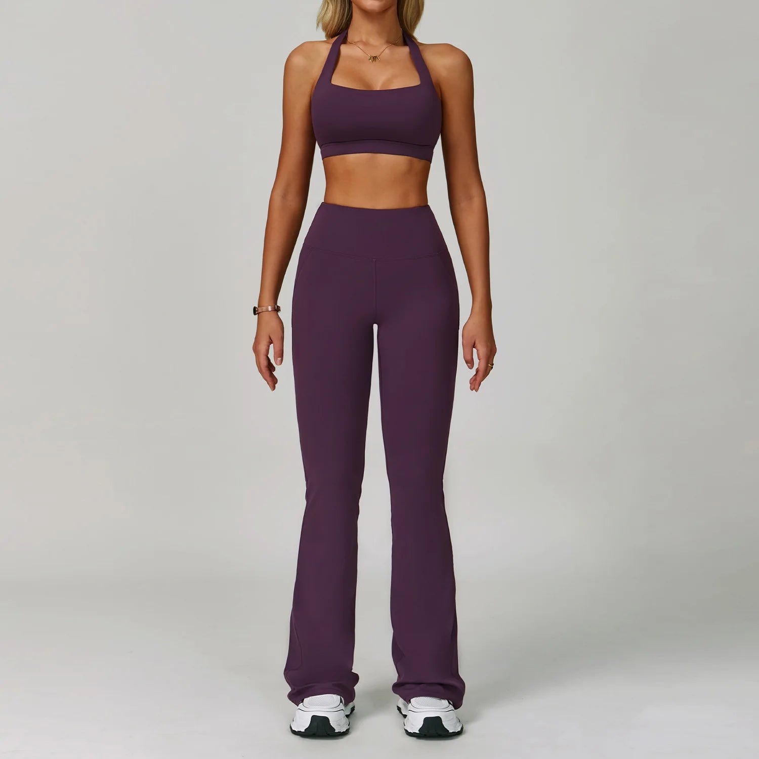 Serenity Strength 2-Piece Seamless Yoga Set – High-Waist Leggings & Sports Top for Women 🧘‍♀️
