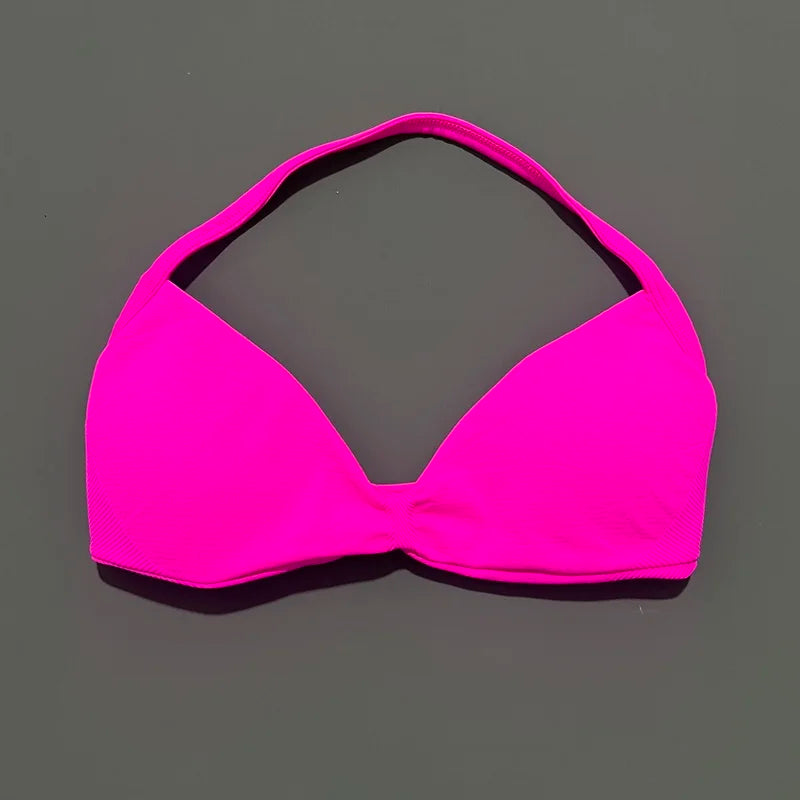 Impact Strappy Sports Bra – High Support Seamless Halter Top