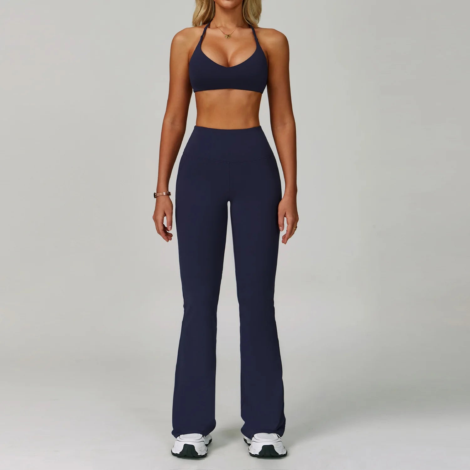 Serenity Strength 2-Piece Seamless Yoga Set – High-Waist Leggings & Sports Top for Women 🧘‍♀️