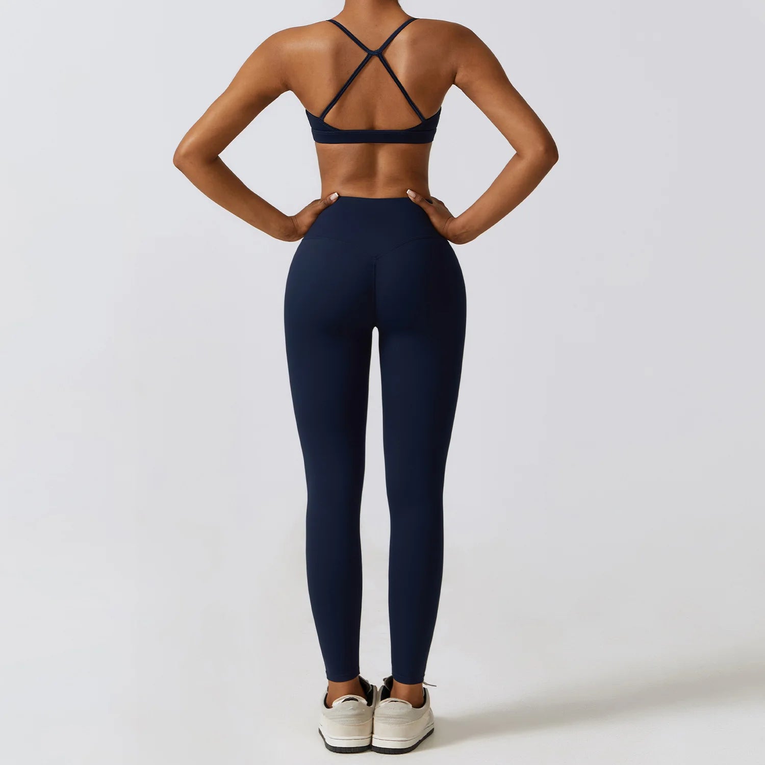 Women's 2-Piece Yoga Set – Leggings, & Long Sleeve Crop Top