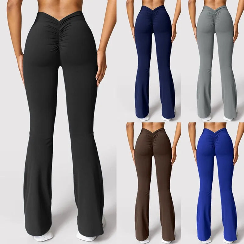 Fashion Flare V-back Sport Leggings